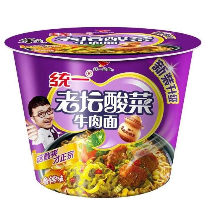 统一老坛酸菜面新包装