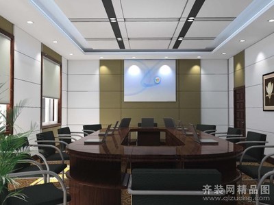 会议室软包装修效果图