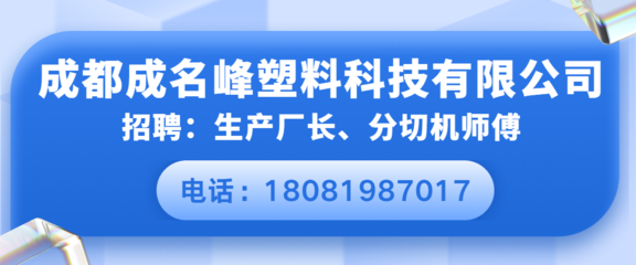 软包装生产厂长招聘