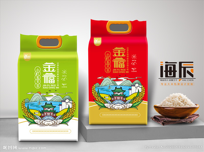 精美的大米包装图片大全