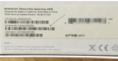 6s包装盒序列号在哪