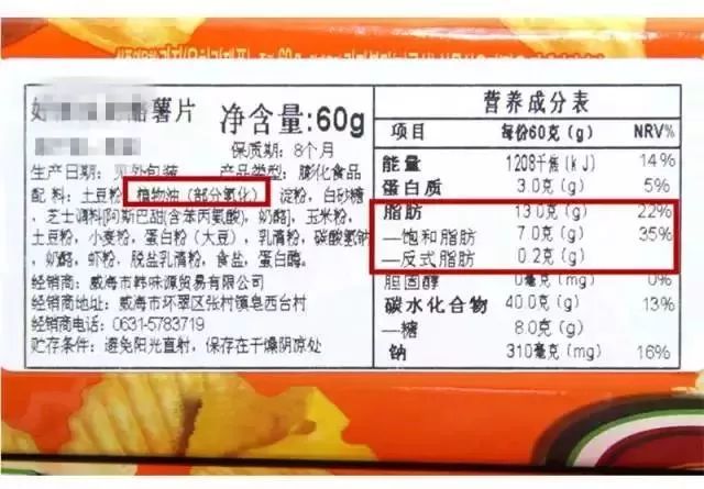 食品包装上的信息实录